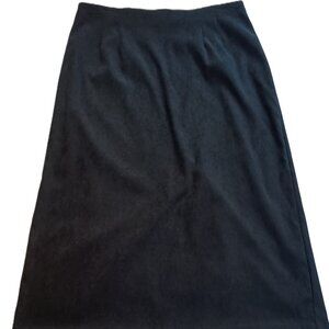 MARKDOWN Briggs New York Size 14 Black Long Skirt NWT